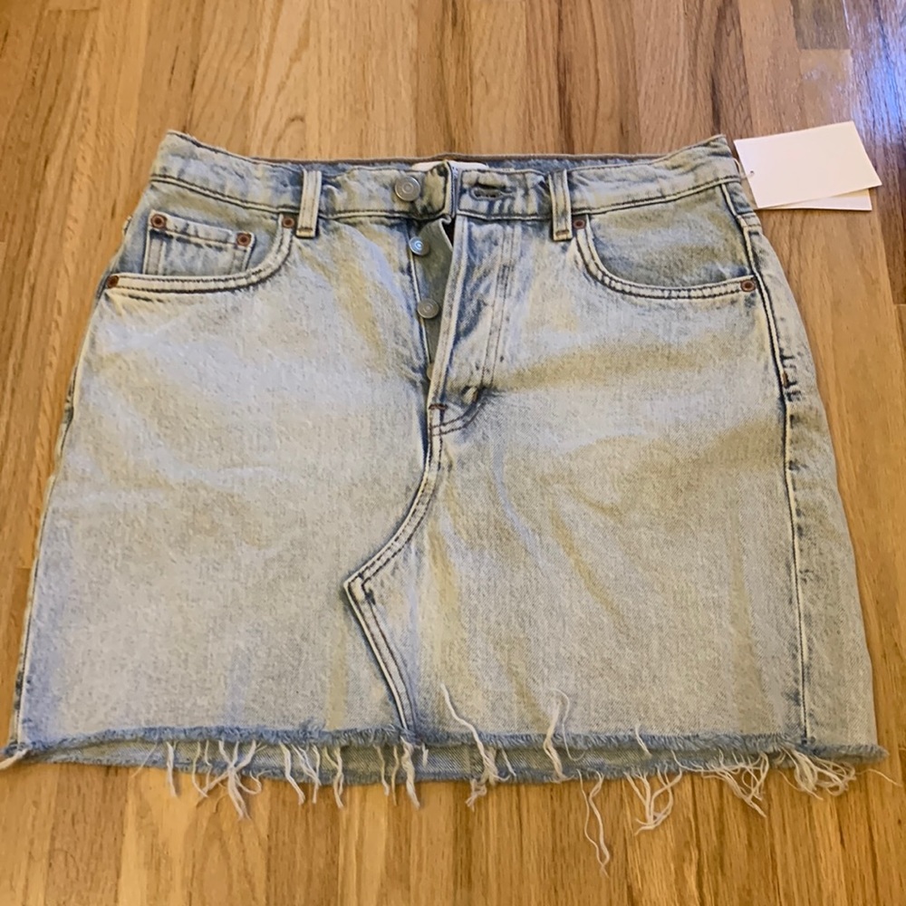 Denim mini skirt